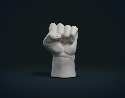 fist redpah 3d print model - Mito3D