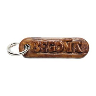 bego personalized keychain embossed letters redpah 3d print model - Mito3D
