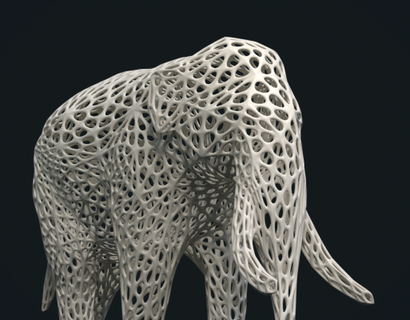 malla elefante redpah 3d print model - Mito3D