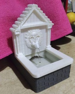 crib fountain fontanile presepe redpah 3d print model - Mito3D