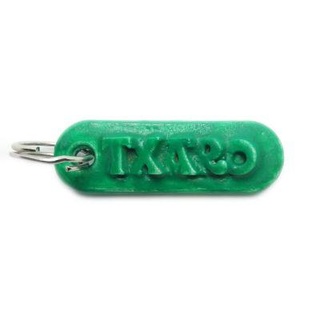 txaro personalized keychain embossed letters redpah 3d print model - Mito3D