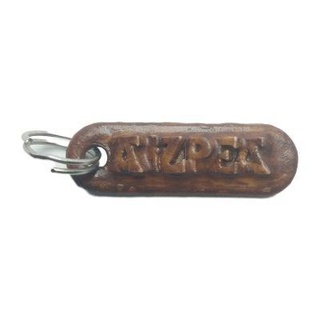 aizpea personalized keychain embossed letters redpah 3d print model - Mito3D
