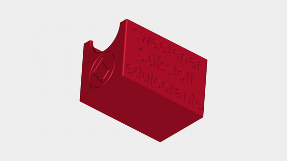 dolcificante titolare supporto rossa 3d print model - Mito3D