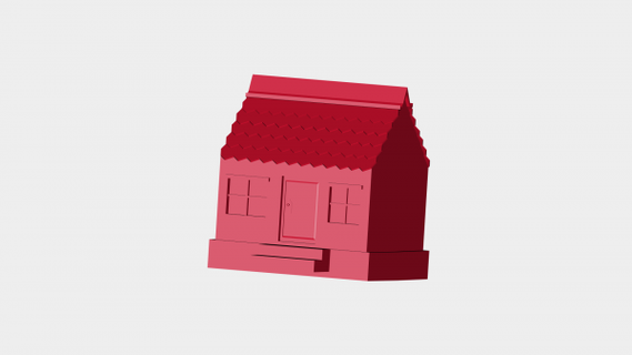 Haus redpah 3d print model - Mito3D