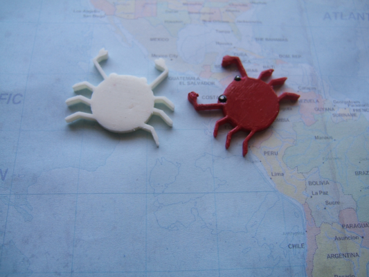 crab redpah 3D print model - Mito3D