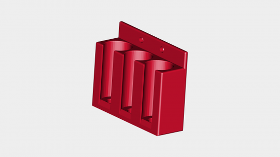 grande asciutto cancellare pennarello titolare supporto rossa 3d print model - Mito3D