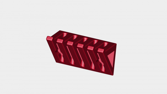 filo cremagliera rossa 3d print model - Mito3D