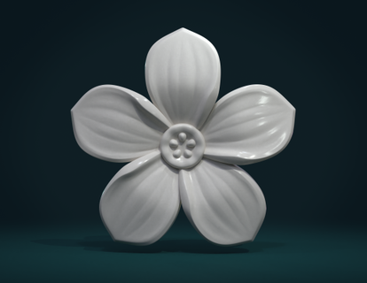fleur redpah 3d print model - Mito3D