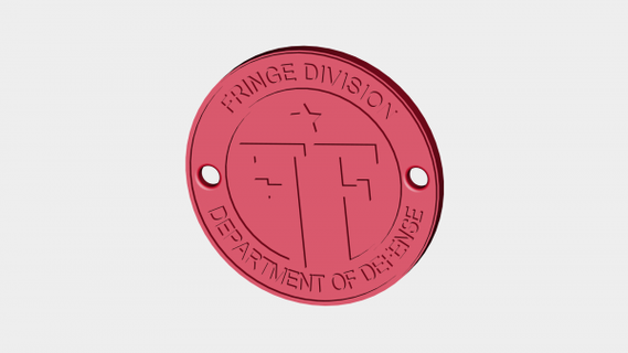 fringe division key fob redpah 3d print model - Mito3D