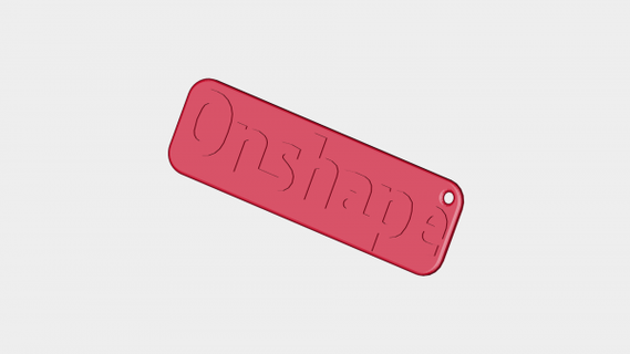 onshape portachiavi rossa 3d print model - Mito3D