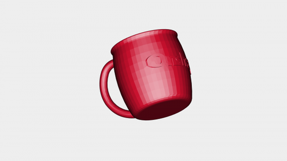 onshape birra mug coffee tazza rossa 3d print model - Mito3D