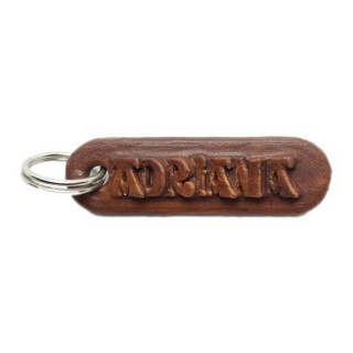 adriana personalized keychain embossed letters redpah 3d print model - Mito3D