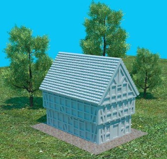 casa entramado madera 11 11s redpah 3d print model - Mito3D