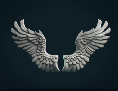 wings relief redpah 3d print model - Mito3D