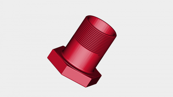 bullone porta penna rossa 3d print model - Mito3D