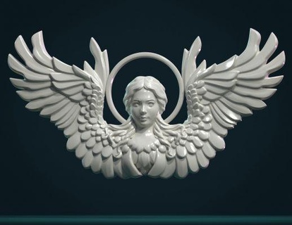 angel relief redpah 3d print model - Mito3D