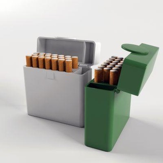 pack cigarettes place lighter redpah 3d print model - Mito3D