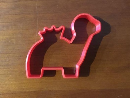 1e cookie cutter spinosaurus redpah 3d print model - Mito3D