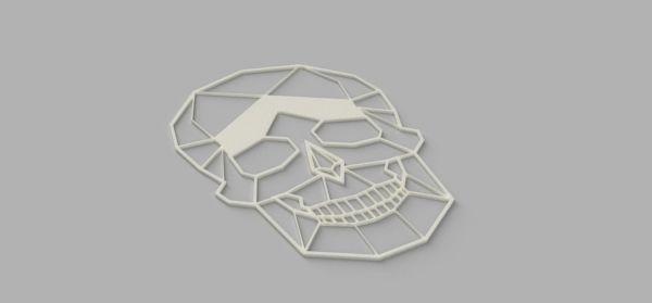 cranio voronoi rossa 3d print model - Mito3D