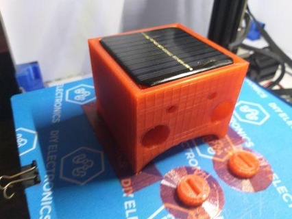 solar rechargeable dummy security led flasher redpah 3d print model - Mito3D