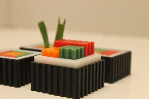 modulaire futomaki Sushi redpah 3d print model - Mito3D