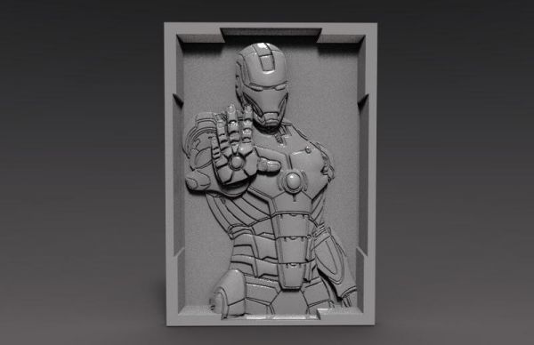 fer homme bas relief cnc redpah 3D print model - Mito3D