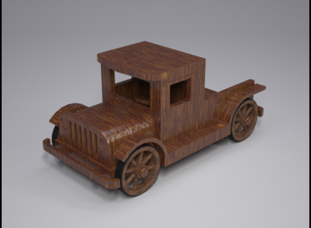 caminhão brinquedo vintage redpah 3d print model - Mito3D