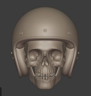 skull helmet redpah 3d print model - Mito3D