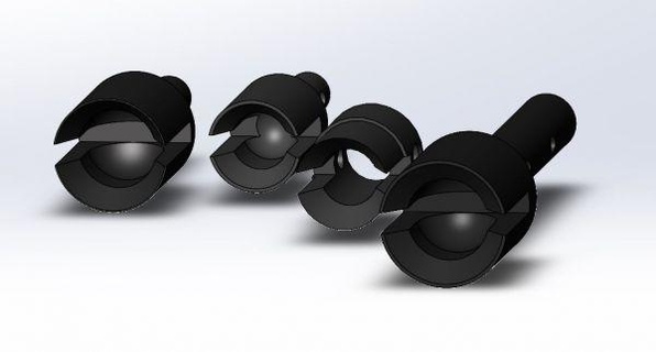 hpi savage xl flux axle cups redpah 3d print model - Mito3D