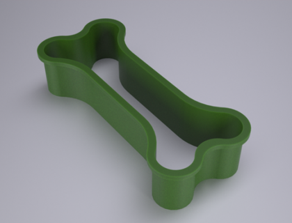 bone cookie cutter redpah 3d print model - Mito3D