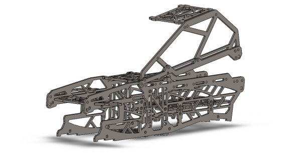 hpi wild xl Fluss Rahmen Radstand redpah 3d print model - Mito3D