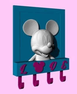 mickey chave suporte redpah 3d print model - Mito3D