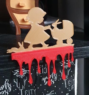 sanglant enfant démence décoration redpah 3d print model - Mito3D