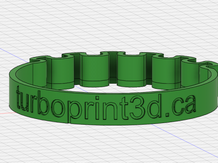turboprint3dca pulsera redpah 3d print model - Mito3D