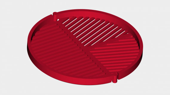 bahtinov mask dslr lens filter diameter 105mm redpah 3d print model - Mito3D