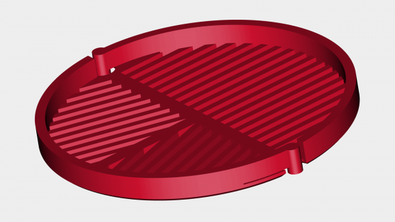 bahtinov masque DSLR lentille filtre diamètre 95mm redpah 3d print model - Mito3D