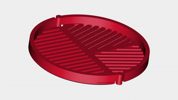 bahtinov masque DSLR lentille filtre diamètre 86mm redpah 3d print model - Mito3D