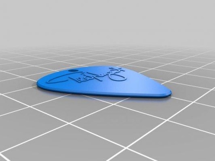 guitar pick hole keychain ted nugent redpah 3d print model - Mito3D