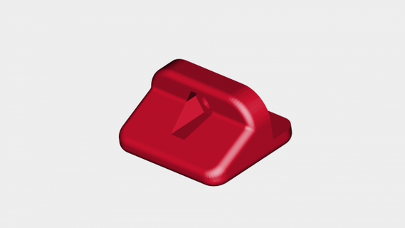 elegoo Saturno copertina guaina maniglia rossa 3d print model - Mito3D