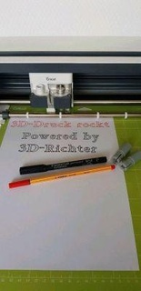 Cricut Hersteller Stift Adapter stabilo redpah 3d print model - Mito3D
