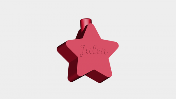 stella julen rossa 3d print model - Mito3D