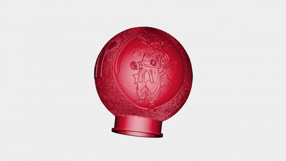 goku lampe redpah 3d print model - Mito3D