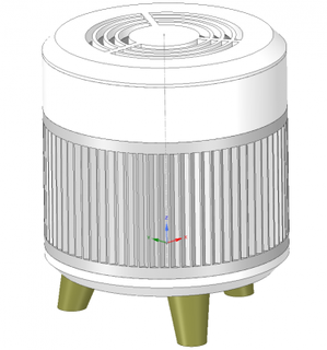aire purificador redpah 3d print model - Mito3D