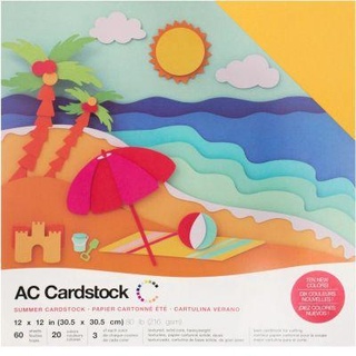 summer 12x12 cardstock pack - 60 sheets american crafts redpah 3d print model - Mito3D