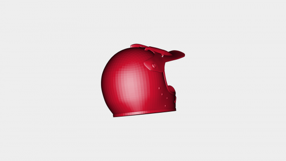 mountain bike helmet redpah 3d print model - Mito3D