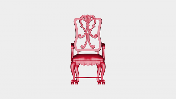 silla apoyabrazos tallado rapsodia redpah 3d print model - Mito3D