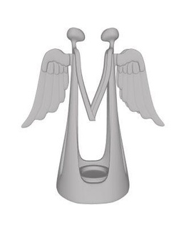 candlestick - cherubs holding hands redpah 3d print model - Mito3D