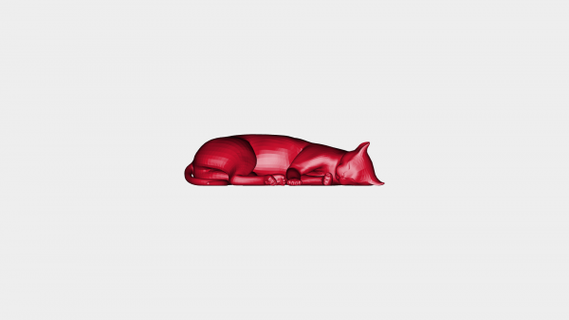 gatto sogni topo rossa 3d print model - Mito3D