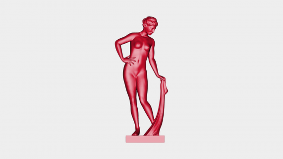 griego doncella estatua redpah 3d print model - Mito3D