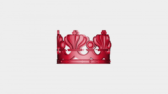 crown redpah 3d print model - Mito3D